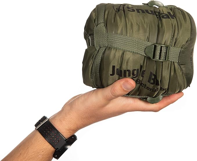 Snugpak Jungle Bag Lightweight Sleeping Bag with Left or Right Side Zip, Compact Travel and Camping Bag