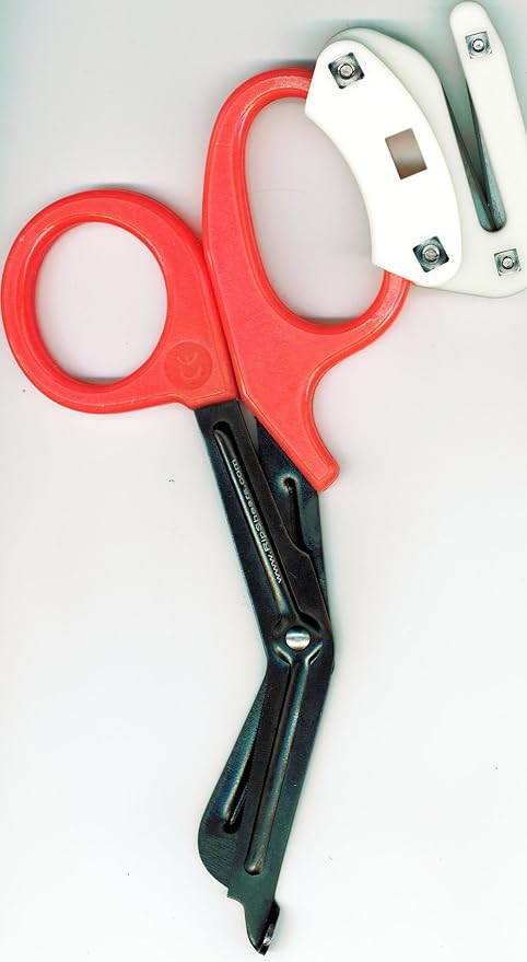 Trauma Shears with Firefly Glow in the Dark Ripper Orange New Version with Oxygen Wrench