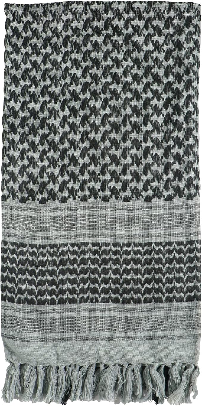 Ever Fairy Military Shemagh Tactical Desert Scarf Cotton Arab Keffiyeh Tactical Scarf Head Neck Face Wrap for Men Women