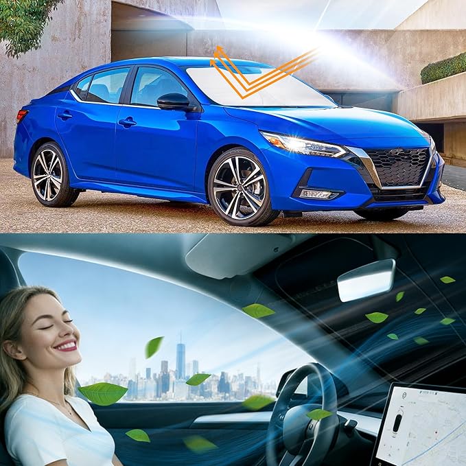 Windshield Sun Shade Fit for Altima 2019 2020 2021 2022-2026 Accessories Front Window Sunshade Protect Car from Sun Rays