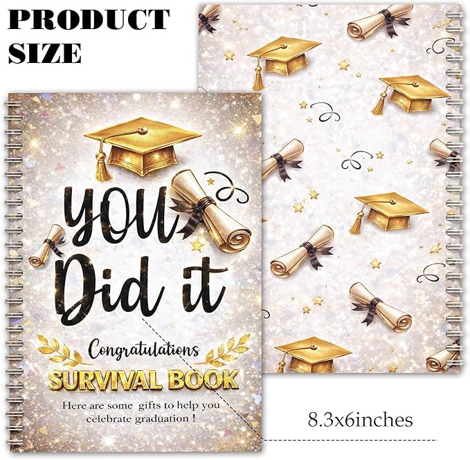 College survival gift card book - Graduation College Gift Card Book 2026 open when envelopes fo Graduations collegee student – Graduation Gifts for High School Survival Gifts Card Booklet Holder Books