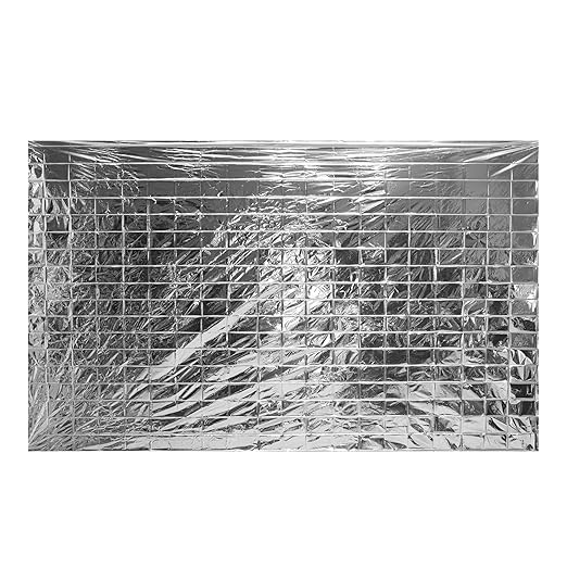 Restaurantware Emergency Thermal Blankets 12 Pack Survival Mylar Blankets for First Aid Kit Waterproof, Windproof, Retains Body Heat, Compact Space Blanket Design Hiking, Outdoors, Travel, Camping,