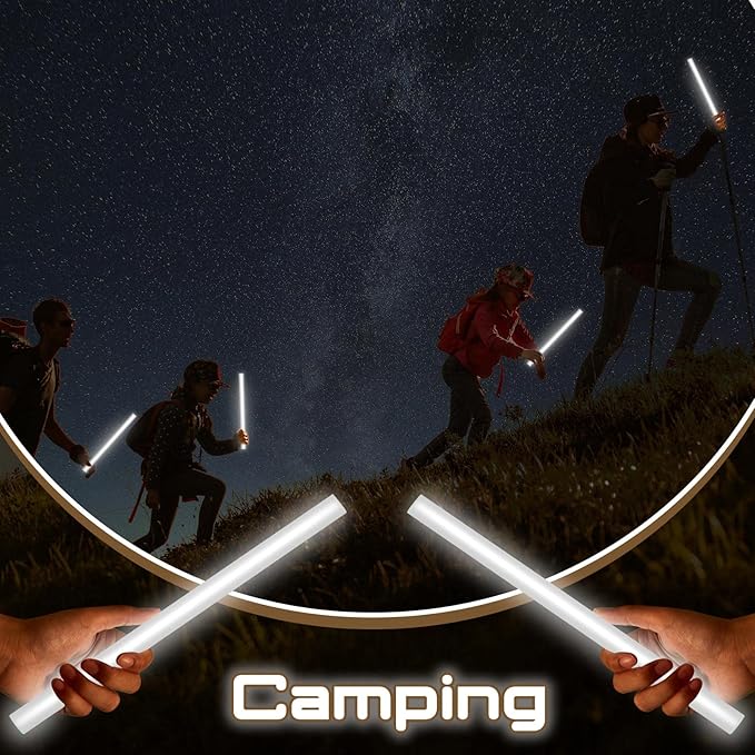 Lewtemi 10 Pcs Large Glow Sticks Big Giant Jumbo Halloween Christmas Emergency Light Stick for Camping Accessories, Survival Kit
