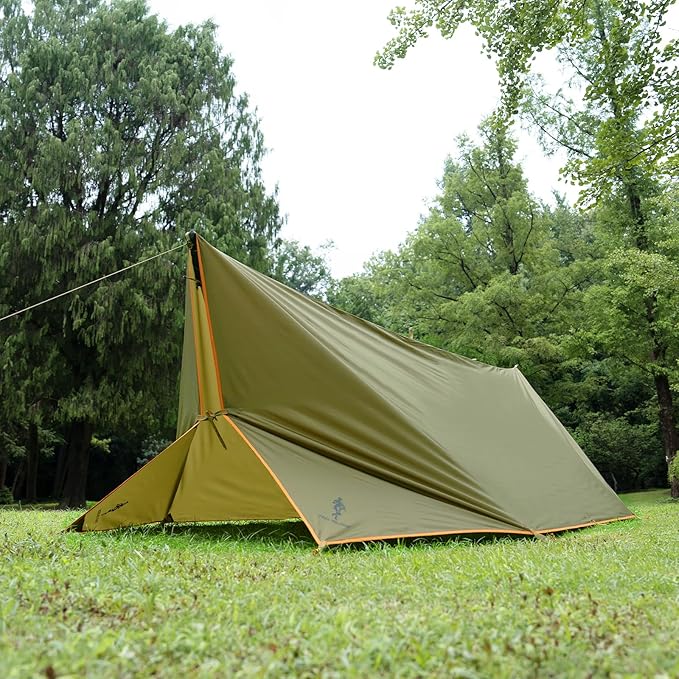 Free Soldier Waterproof Portable Tarp Multifunctional Outdoor Camping Traveling Awning Backpacking Tarp shelter Rain Tarp