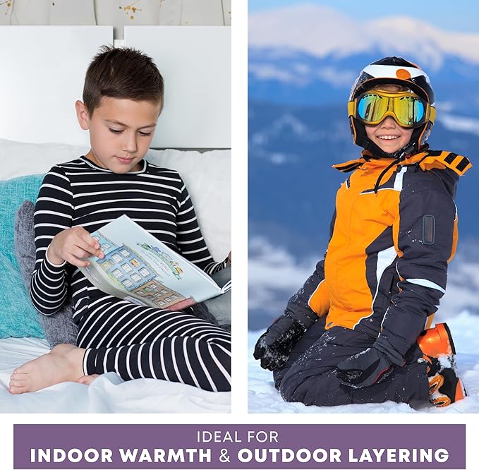 Rocky Thermal Underwear for Kids, Boys Thermals, Long Johns Underwear, Base Layer for Cold Weather/Skiing