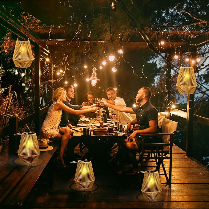 Solar Lanterns, KagoLing Solar Lanterns Outdoor Waterproof Hanging Solar Lights Outdoor Waterproof Solar Lamp Lights for Outside Garden,Yard,Patio,Porch,Trees,Lawn,Pathway Decor Gifts for Women Mom