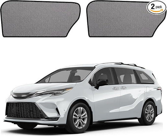 Car Window Shades for 2021-2025 Sienna - Rear Side Window Sun Shade for Baby, Breathable Mesh Car Privacy Window Covers, UV Protection and Heat Insulation for Road Trips, Napping, Camping