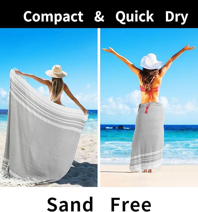 Genovega Large Throw Blanket Yoga Blanket Turkish Beach Towel Women Birthday 60th 50th 40th 30th Ideas Mother Day Grandma Nana Wife Sister Girlfriend Her Female Boss Teacher Father Husband Son