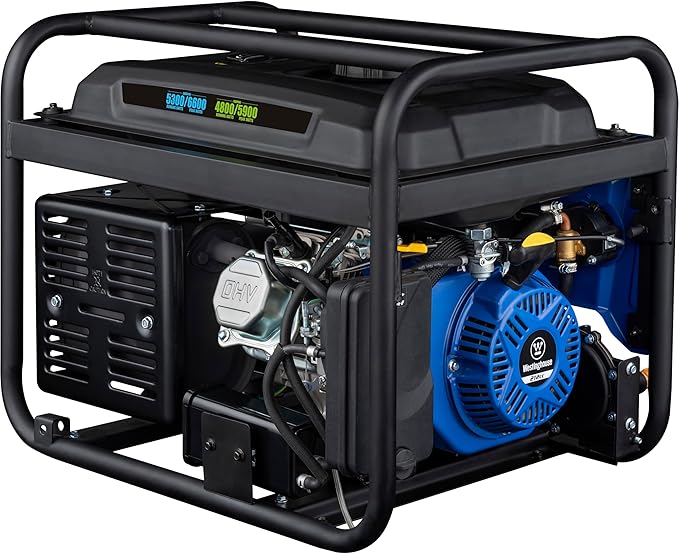 Westinghouse 6600 Watt Dual Fuel Home Backup Portable Generator, Remote Electric Start, Transfer Switch Ready, RV Ready, CO Sensor