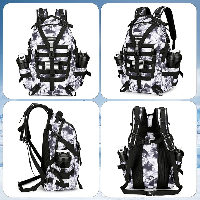 Lovelinks21 25L Tactical Backpack Hiking Daypacks Outdoor Military Molle Bag EDC Rucksack Motorcycle Backpack for Camping