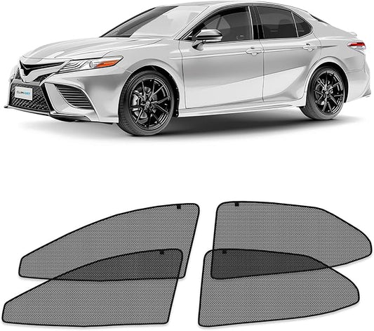 CLIM ART Magnetic Car Window Shades for Toyota Camry 2018-2024 – Custom-Fit Sun Blocker Curtains, Side Window Covers, Essential Car Accessories for Camping, Baby and Privacy Protection - MS0036