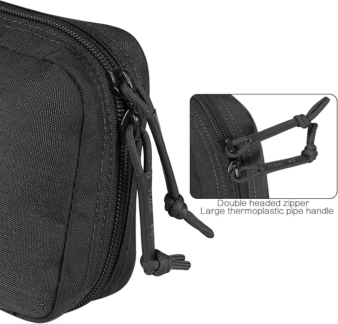 Ifak Pouch-Rapid Deployment Tactical MOLLE Trauma Kit Pouches, Quick Release Tear-Off Medical First Aid Kit Organiser with Red Immediate Identify for Emergency Surviva.