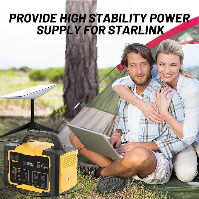 STARY LINE Portable Power Station 1800W Peak, 1024Wh Home Backup Battery for Camping & Emergency – ETL Listed, yellow