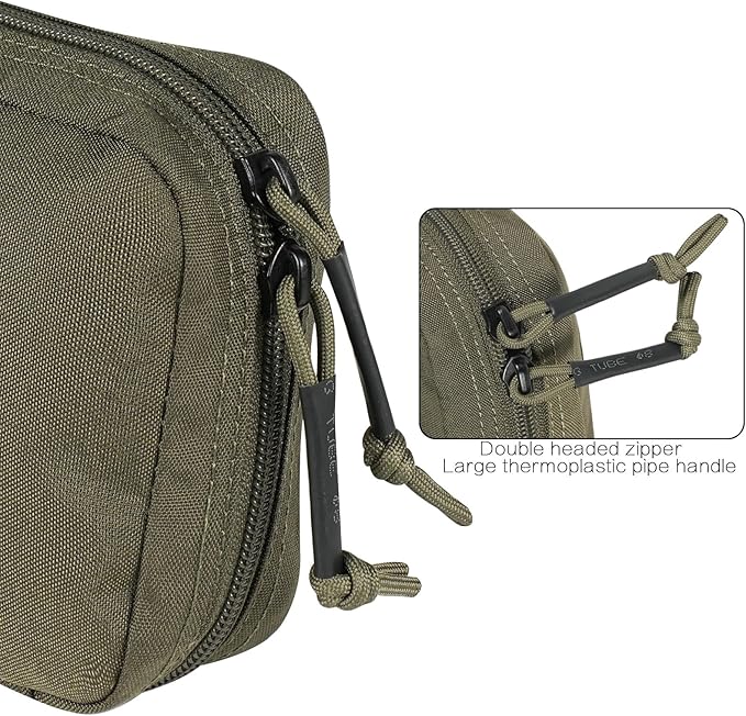 Ifak Pouch-Rapid Deployment Tactical MOLLE Trauma Kit Pouches, Quick Release Tear-Off Medical First Aid Kit Organiser with Red Immediate Identify for Emergency Surviva.