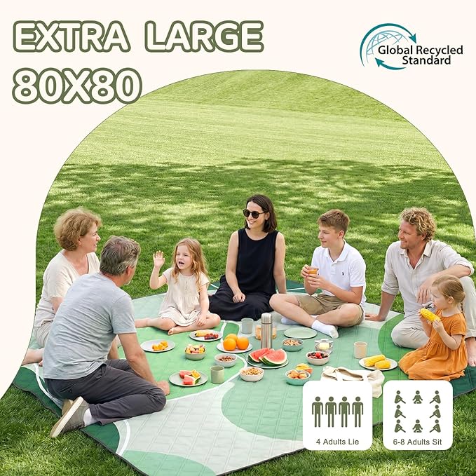 Genovega Waterproof Beach Blanket Picnic Outdoor Mat Rug Women Men Teacher Graduation Preschool Kindergarten Pre K Prek Middle High School First Year 1st 2nd 3rd 4th 5th Grade Thank You Cool