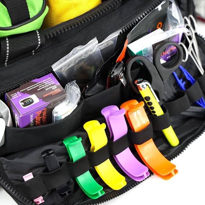 Lightning X Premium Stocked Modular EMS/EMT Trauma First Aid Responder Medical Bag + Kit