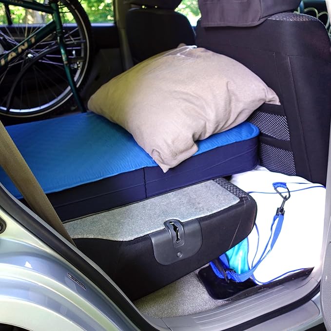 Lost Horizon Air & Foam Camping Mattress, Self-Inflating Sleeping Pad, 4.5" Thick, with Pump Sack, Cot
