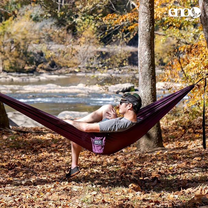 ENO Eagle's Nest Outfitters - TravelNest Hammock + Straps Combo Plum