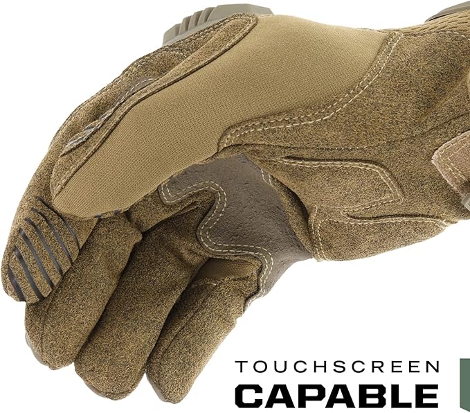 Mechanix Wear: M-Pact Tactical Gloves with Secure Fit, Touchscreen Capable Safety Gloves for Men, Work Gloves with Impact Protection and Vibration Absorption (Brown, XX-Large)