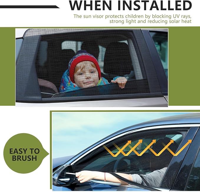 Yahenda SUV Tailgate & Window Mosquito Net Set – 6-piece Car Camping Sunshade for Outdoor Travel, Quick Install, Breathable & Durable(Large)