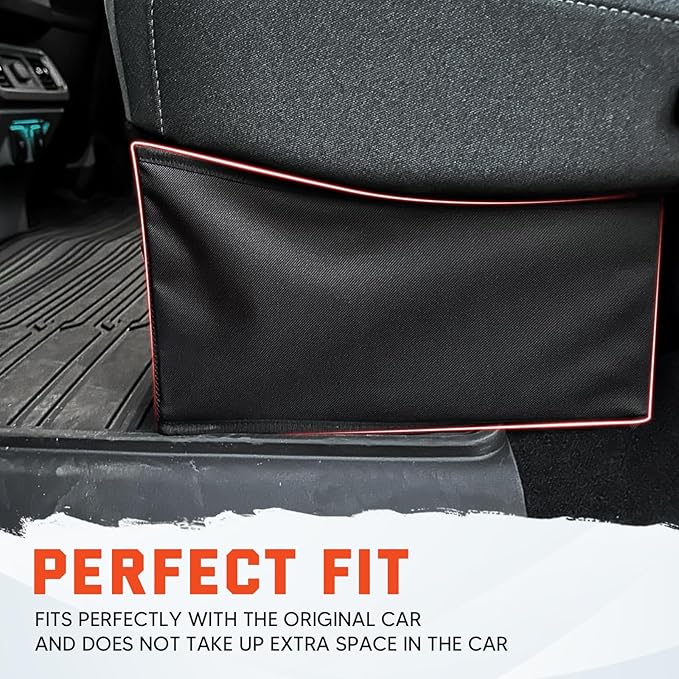 Under Seat Storage - Truck Underseat Tool Box Organizer with 3 Removable Dividers for 2015-2025 2026 Ford F150 SuperCrew Cab & Crew Cab 2017-2024 F250 F350 F450 F550 Super Duty Under bench Storage