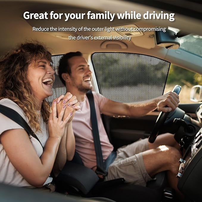 Model Y Specific Side Window Sun Shades, 2020-2025 Rear Vehicle Interior Shade for Baby Mesh Covers, Breathable, UV Protection and Heat Insulation (Model Y(2020-2025Not Juniper)), Rear Side-2pcs