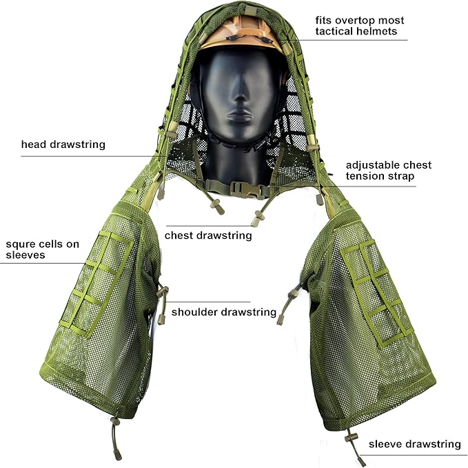 Ghillie Suits Foundation, Tactical Sniper Coats/Viper Hoods