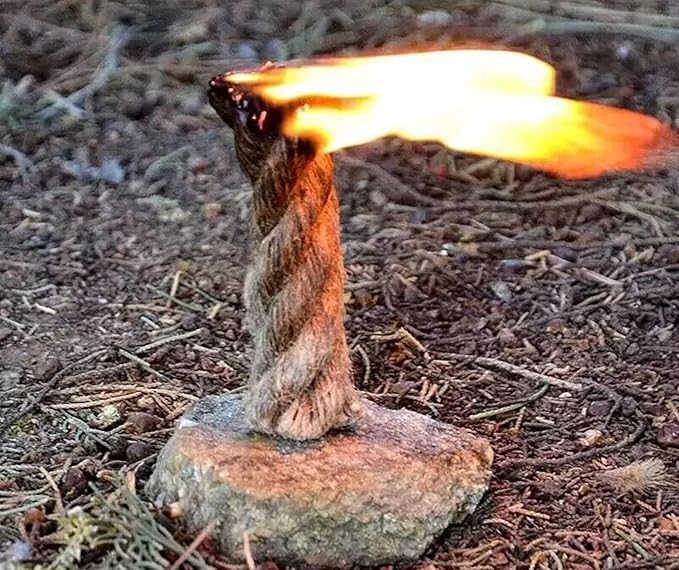 eGreen 30 Bags Magnesium Shavings + 20 Thin Wax Ropes (4" Long, 240 Min Burn Time) – Fire Starter Kit for Camping, Hiking, Survival