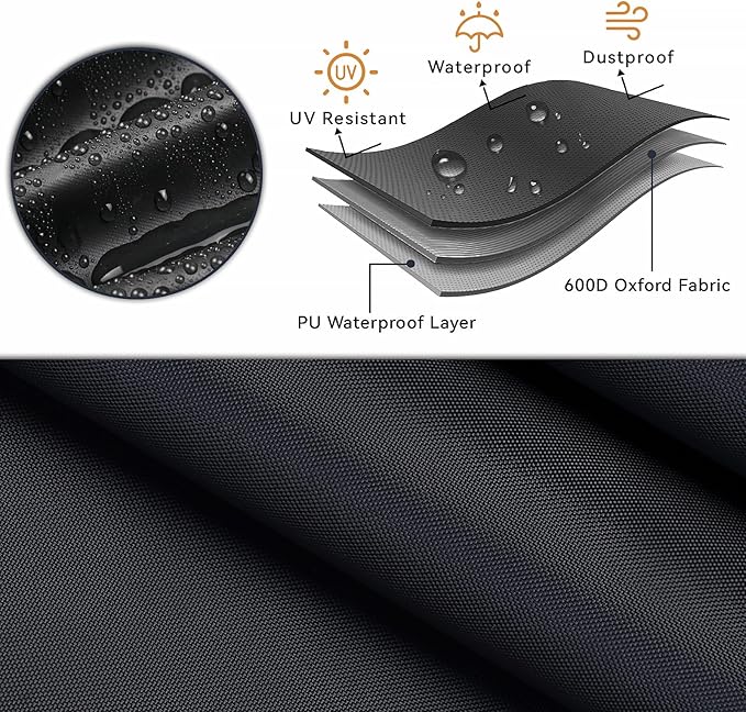 Folding Chair Storage Bag, Waterproof Large Carry Bag for 4 Packs Plastic, Resin, and Wood Folding Chairs - 39" L x 12" W x 20" H