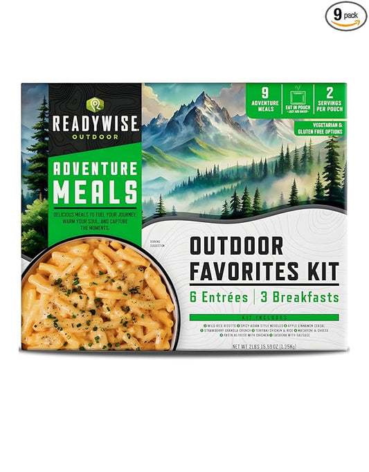 ReadyWise Freeze Dried Survival Food Kit – 18 Servings Emergency Food Supply for Long Term Food Storage, Camping & Backpacking Meals, Just Add Water Prepper Food