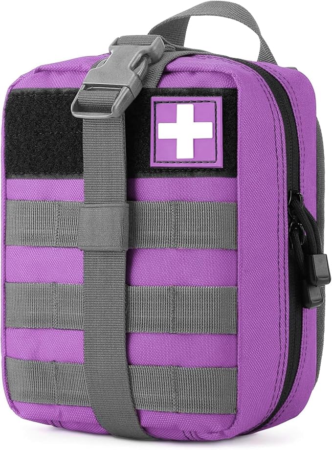 Gonex MOLLE Medical Pouch EMT First Aid Pouch Rip-Away IFAK Tactical Utility Pouch for Outdoor Activities Medical Supplies (Bag Only)