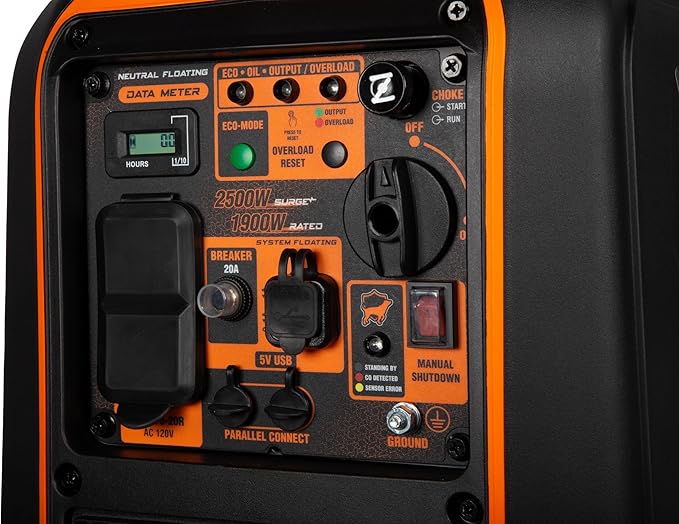 WEN 2500-Watt Inverter Generator, Quiet, Portable, and Lightweight with Fuel Shut Off and CO Watchdog (56250iX)