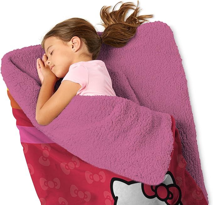 Silk Touch Sherpa Slumber Bag for Boys and Girls, Sleeping Bag with Zipper, 27 x 56 inches