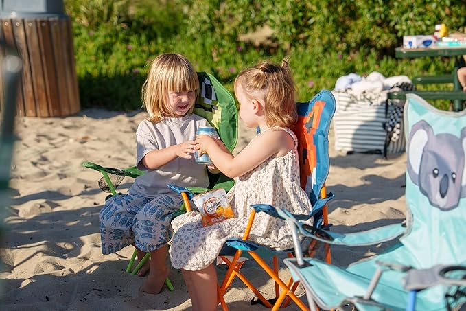 MOUNTAIN SUMMIT GEAR Kids Camping Chair - Foldable Camp Chair with Carrying Case for Outdoor Recreation, Sports, Camping and Fishing (by Caddis Sports) (Astronaut, 1)
