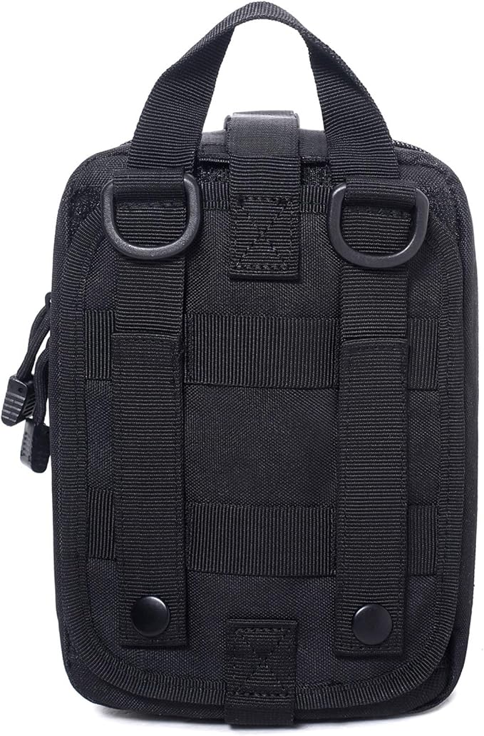 Molle Pouch, Sturdy 600D Nylon Tactical Medical Pouch,Rip-Away EMT First Aid Pouch (Bag Only)