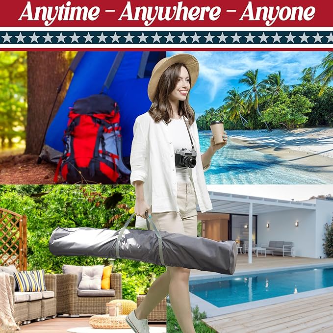 Tranquillo Uniki 3-Year Warranty Hammock Stand, Instant 30s Foldable Hammock with Stand, 550 lbs Capacity Camping Hammock for 1 Persons, Portable & Durable Premium Hammock, Black