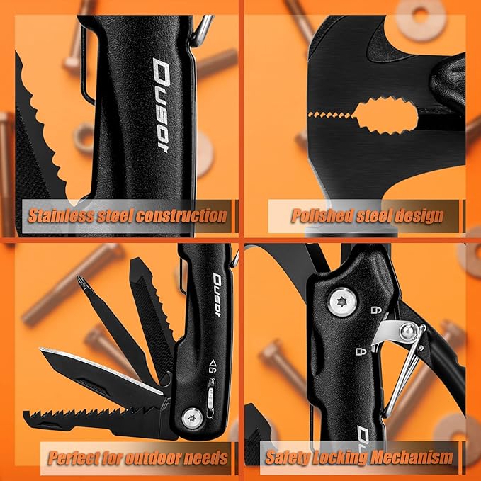 Gifts for Men 12 in 1 Hammer Multitool, Father' s Day Gifts from Daughter, Hunting Anniversary Birthday Gifts for Men Who Wants Nothing, Camping Essentials Survival Gear, Cool Gadgets for Husband