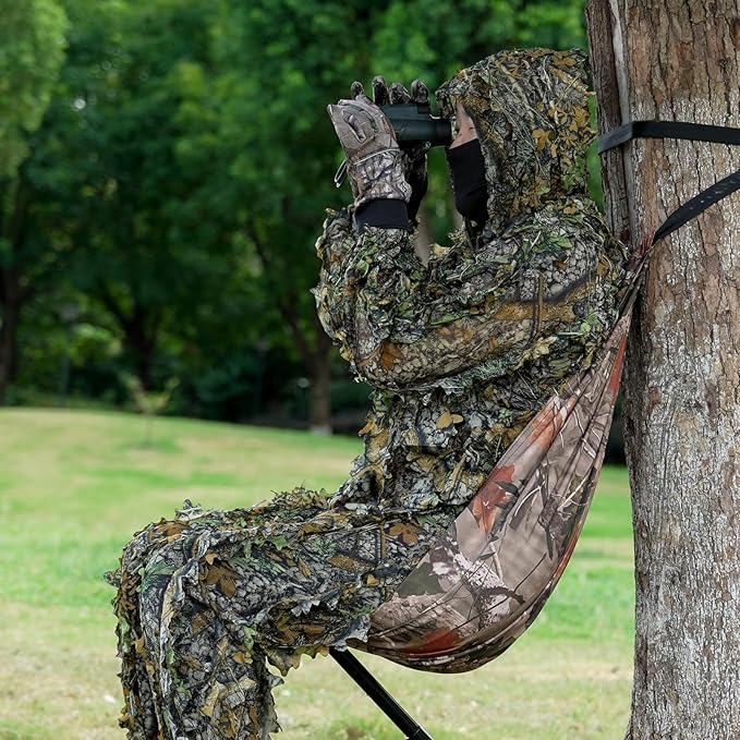 Camo Tree Camping Chair Hunting Hammock Seat Hunting Chair Portable and Light Weight Camping Stool on Tree