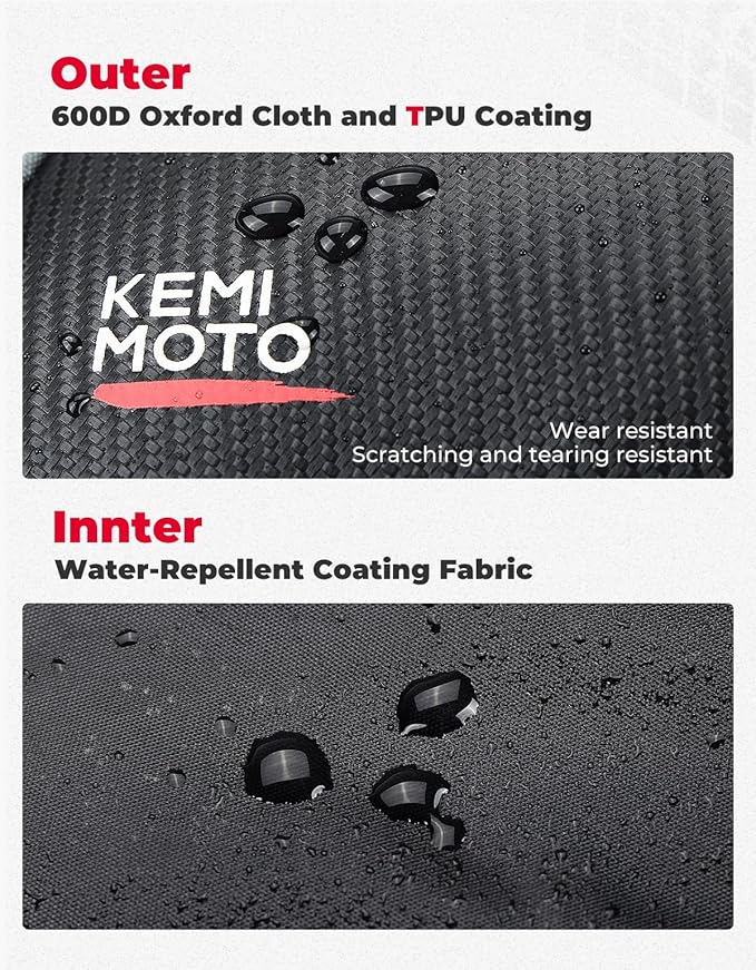 KEMIMOTO Roof Storage Bags for UTV Tool Triangle Bag Compatible with 2024/2025/2026 Polaris RZR XP 1000/4 1000 Fit UTV Roll Bar PVC Wear Resistant Double Zippers for Rear Anti-Roll Frame