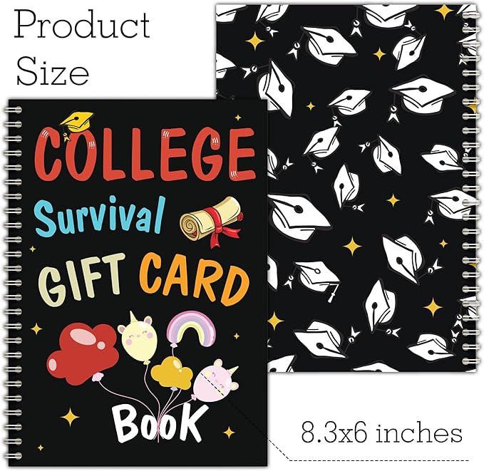 College survival gift card book - College Gift Card Book 2026 open when envelopes for college student– Graduation Gifts for High School College Survival Gift Card Booklet Holder Book