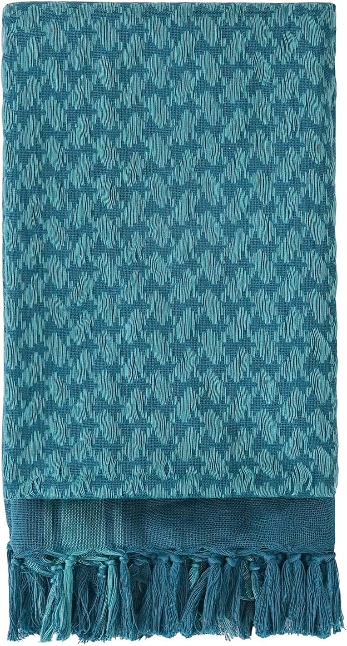 Explore Land Cotton Shemagh Keffiyeh Tactical Desert Scarf Neck Head Wrap with Tassel for Men Women