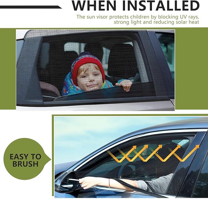 Yahenda SUV Tailgate & Window Mosquito Net Set – 6-piece Car Camping Sunshade for Outdoor Travel, Quick Install, Breathable & Durable(X-Large)