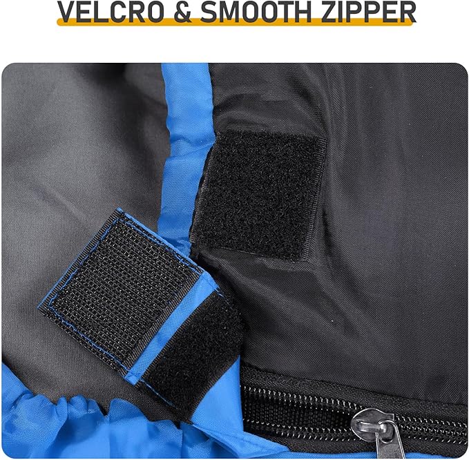 Lightweight Sleeping Bag for Backpacking, Hiking, Waterproof Compact Envelope Sleeping Bag for Cold & Warm Weather