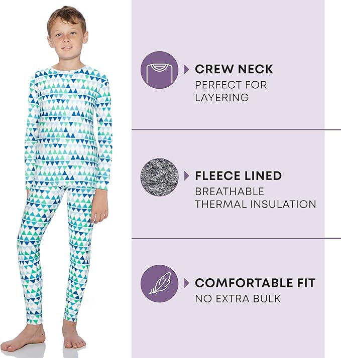 Rocky Thermal Underwear for Kids, Boys Thermals, Long Johns Underwear, Base Layer for Cold Weather/Skiing