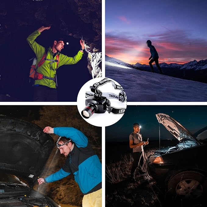 LIANXIN Car Emergency Roadside Tool Kit, Auto Emergency Kits Vehicles, with Jumper Cables kit，Car Safety Roadside Assistance Kit,Headlamp,Tow Straps,Tape Measure,Rainwear,Gloves.Gloves.Pale