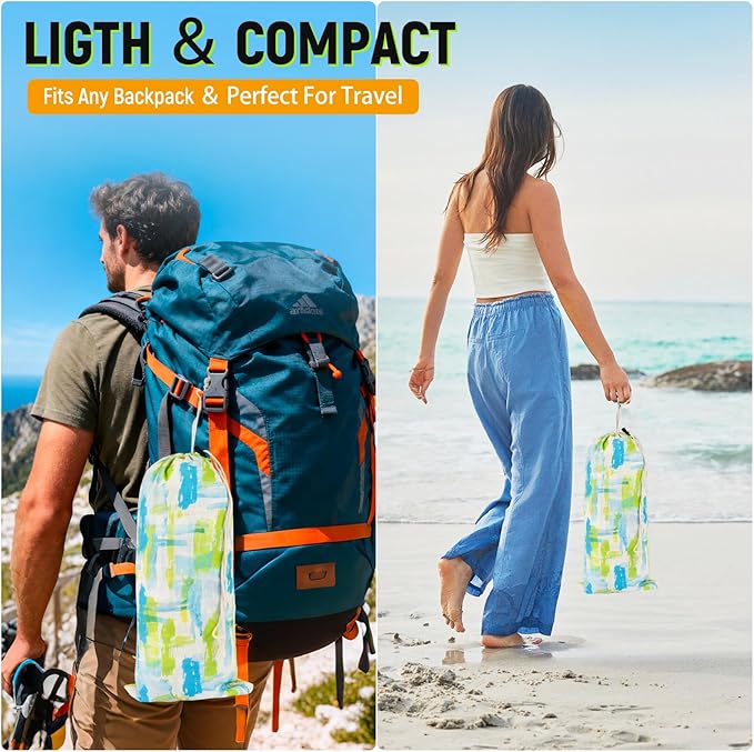 Portable Hammock, Bohemian Hammock,2person Hammock,for Suitable,Patio,Beach,Backyard,Garden,（Cyan 79 * 59