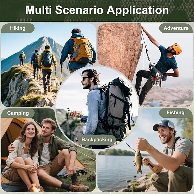 MH MYLUNE HOME Tactical Survival Calendar - 24 Days Xmas Countdown Advent with Waist Pack, Fire Bellows & Poncho | Premium Survival Gear Gift for Outdoor Men, Camping, Hunting, Adventure