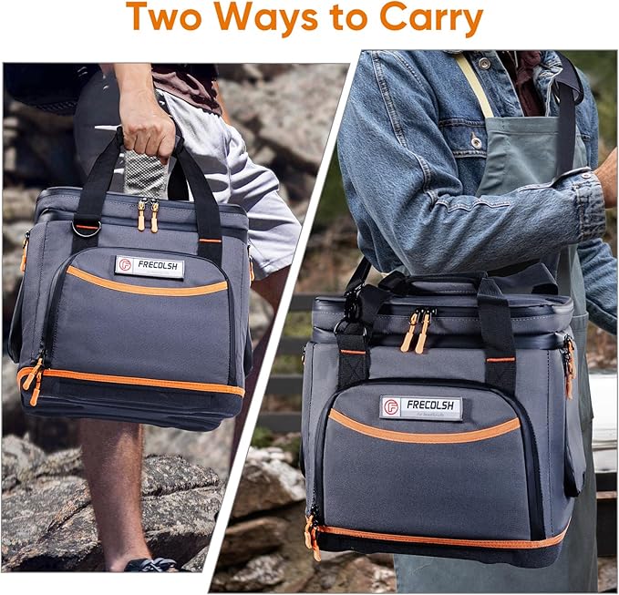 Double-Layer Travel Carrying Case for Jackery Explorer 500 – Portable Power Station Storage Bag with Molded Hard Bottom, Side Ventilation, and Front Pockets for Jackery Accessories & Solar Generator