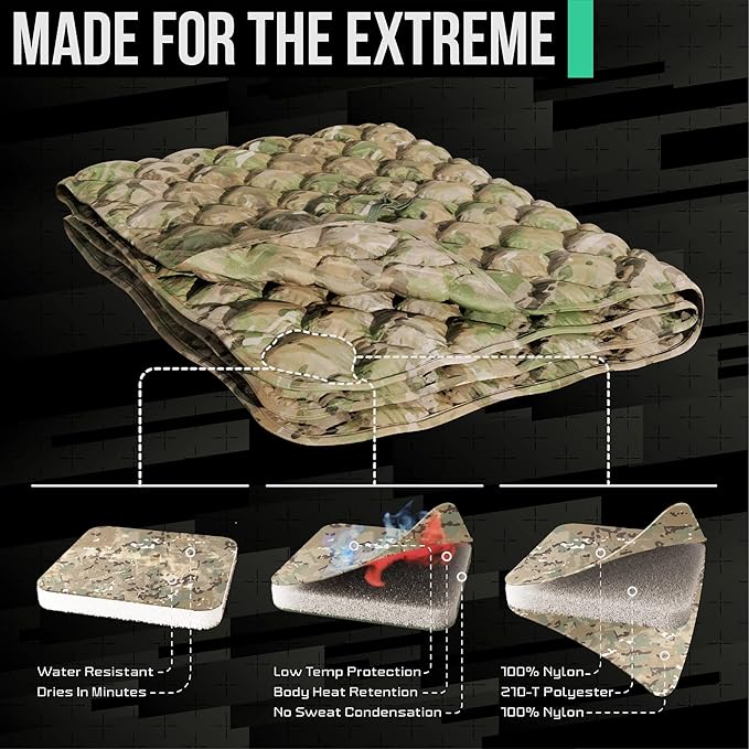 Woobie Blanket Poncho Liner Army & Military Blanket | Insulated Thermal Camping Blanket | USGI, Waterproof Army Gear & Military Gear