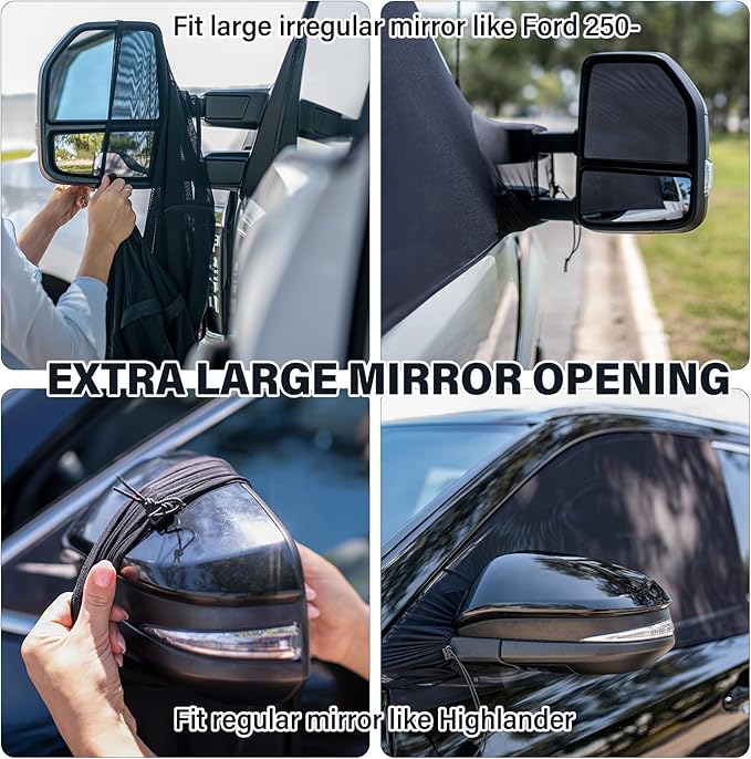 Car Side Window Screen Covers Car Side Window Sun Shades-Intended for SUVs Pickup Trucks Minivans Camper Vans Like Ford 250, Ford Transit,Honda Element, Dodge Grand Caravan